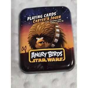 Angry Birds Star Wars Playing Cards. Complete Set Cartamundi Chewbacca Tin Case
